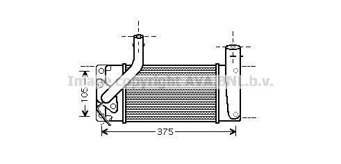AVA QUALITY COOLING Kompressoriõhu radiaator TO4566